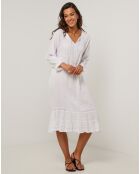 Robe 100% Lin Lou blanche