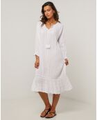 Robe 100% Lin Lou blanche
