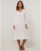 Robe 100% Lin Lou blanche