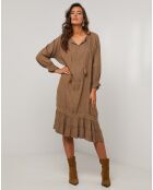 Robe 100% Lin Lou camel