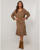 Robe 100% Lin Lou camel