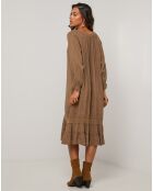 Robe 100% Lin Lou camel