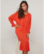 Robe 100% Lin Lou orange