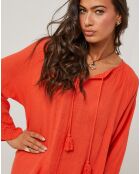 Robe 100% Lin Lou orange