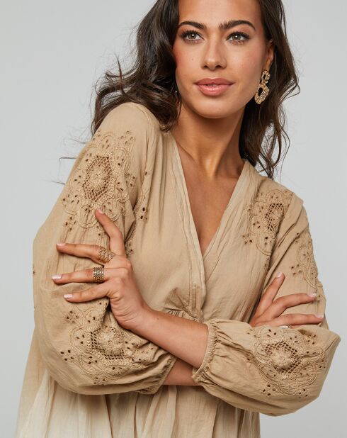 Robe Zoé beige