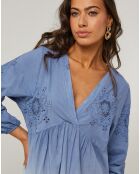 Robe Zoé bleu indigo