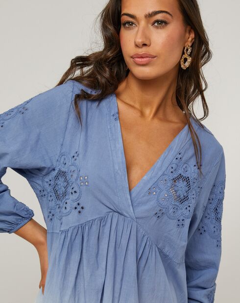 Robe Zoé bleu indigo