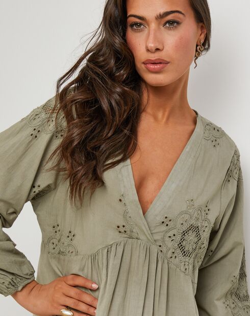 Robe Zoé vert kaki