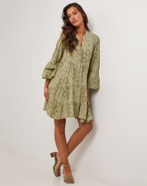 Charlie khakigrünes Kleid