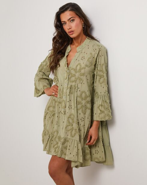 Charlie khakigrünes Kleid