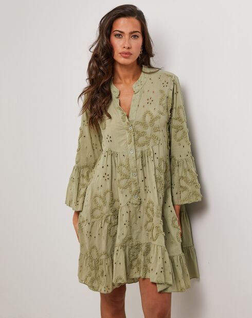 Charlie khakigrünes Kleid