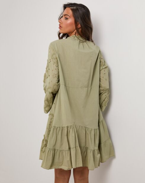 Charlie khakigrünes Kleid