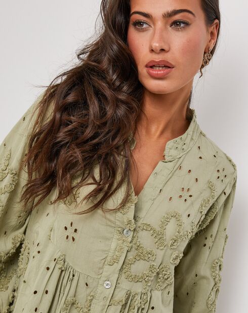 Charlie khakigrünes Kleid