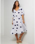 Robe 100% Lin Coline blanche
