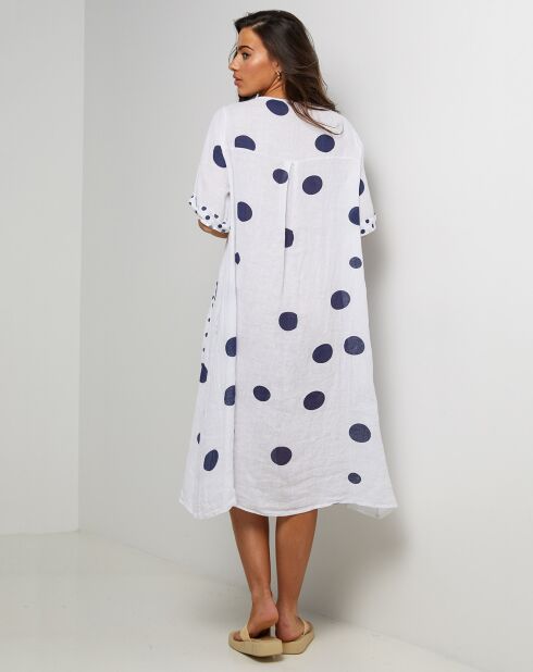 Robe 100% Lin Coline blanche