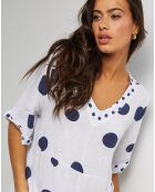 Robe 100% Lin Coline blanche