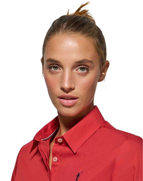 Chemise Rigby Go W Slim Poplin rouge