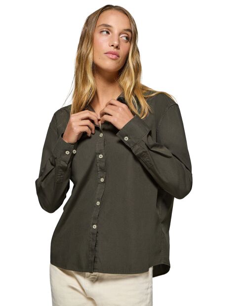 Chemise Block Pc W Loose verte