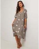 Robe 100% Lin Coline taupe
