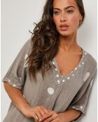Robe 100% Lin Coline taupe
