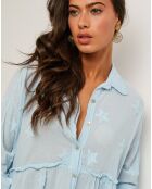 Chemise 100% Lin Jade bleu ciel