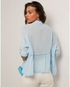 Chemise 100% Lin Jade bleu ciel