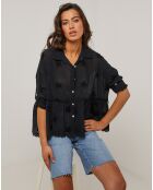 Chemise 100% Lin Jade noire