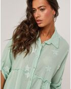 Chemise 100% Lin Jade verte