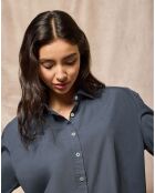 Chemise Block Pc W Loose denim bleue