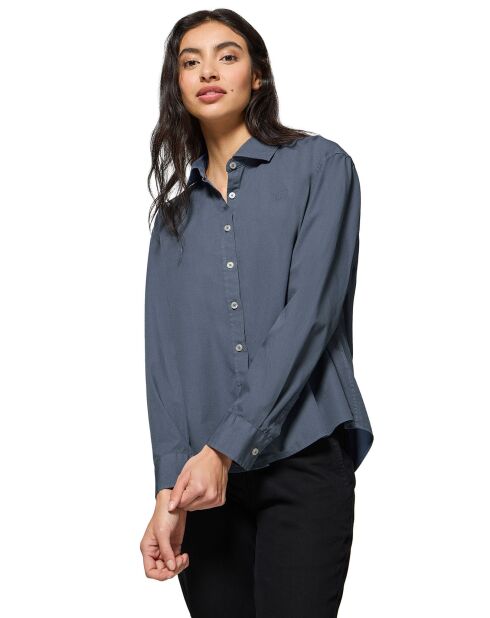 Chemise Block Pc W Loose denim bleue