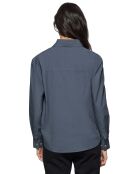 Chemise Block Pc W Loose denim bleue
