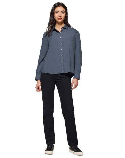 Chemise Block Pc W Loose denim bleue