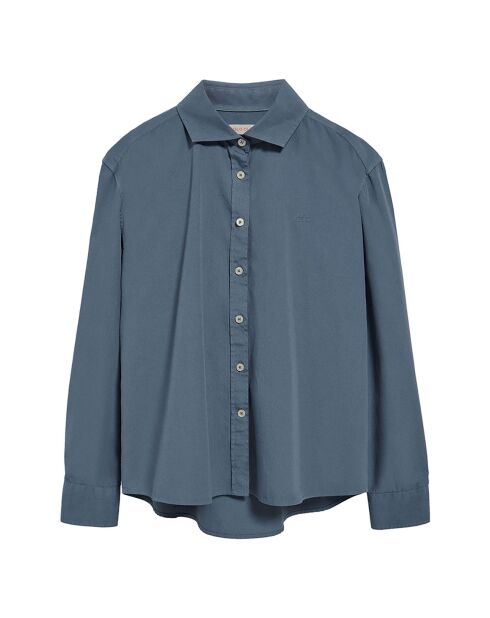 Chemise Block Pc W Loose denim bleue