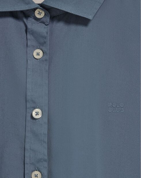 Chemise Block Pc W Loose denim bleue