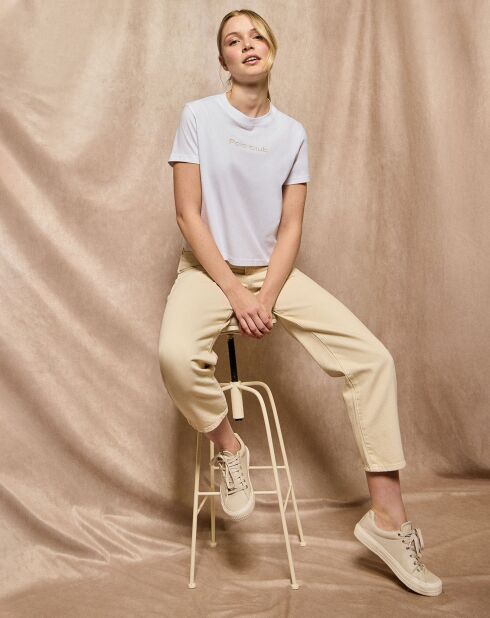 T-Shirt Tori Minimal Combo Rubber blanc