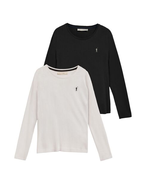 2 T-Shirts  Rigby Go W blanc/noir
