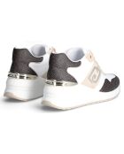 Baskets en Cuir Alyssa blanc/marron