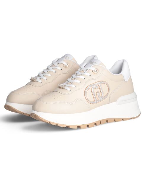 Baskets en Cuir Amazing beiges
