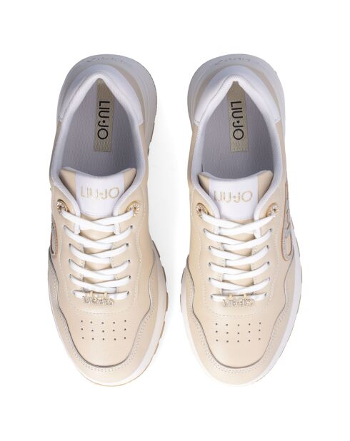 Baskets en Cuir Amazing beiges