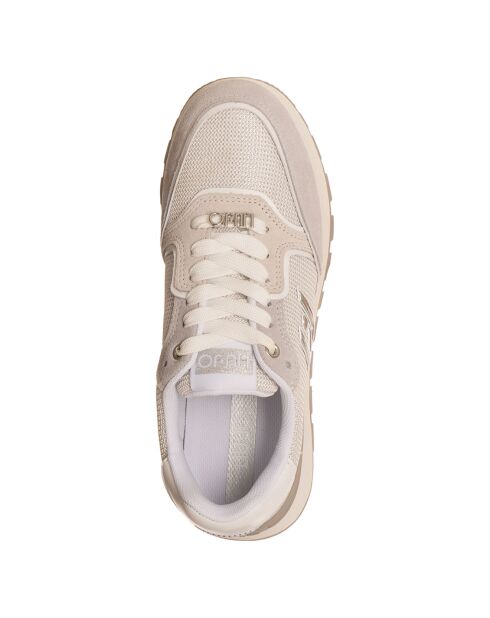 Baskets en Cuir Amazing taupe
