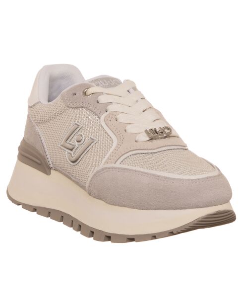 Baskets en Cuir Amazing taupe