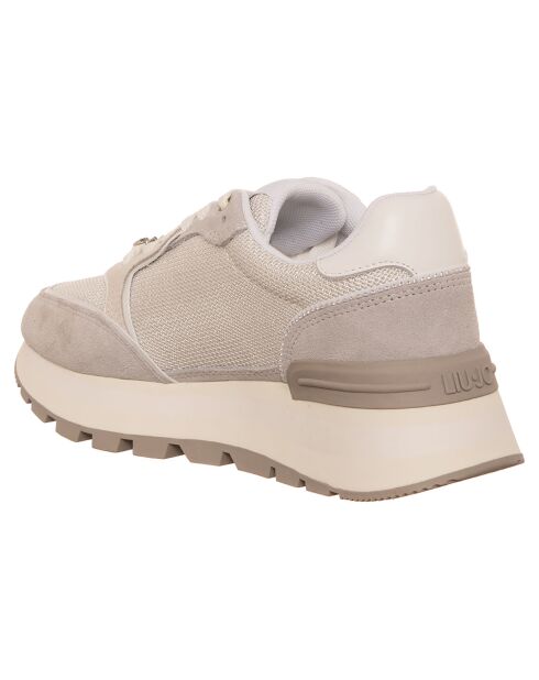 Baskets en Cuir Amazing taupe