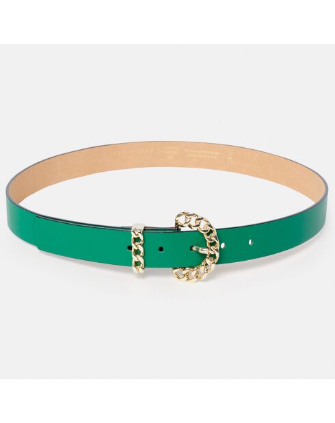 Ceinture en Cuir verte