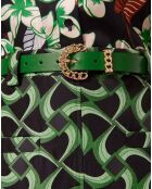 Ceinture en Cuir verte