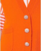 Pull en Laine mérinos & Alpaga orange