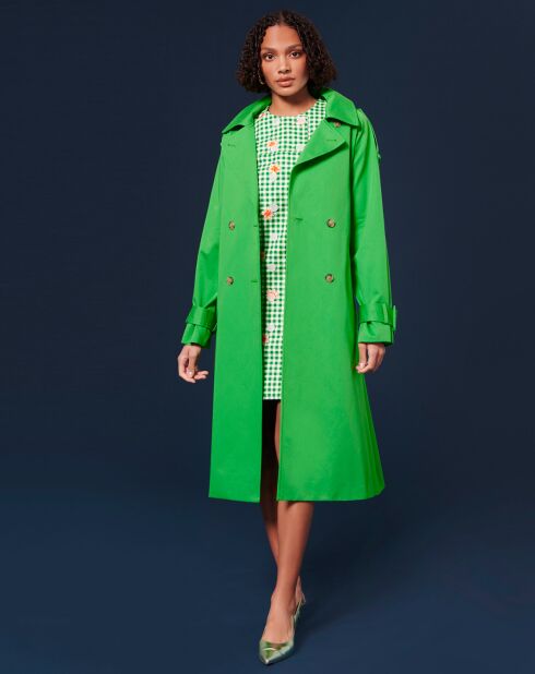 Trench-coat en Coton Biologique vert