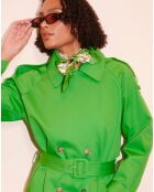 Trench-coat en Coton Biologique vert