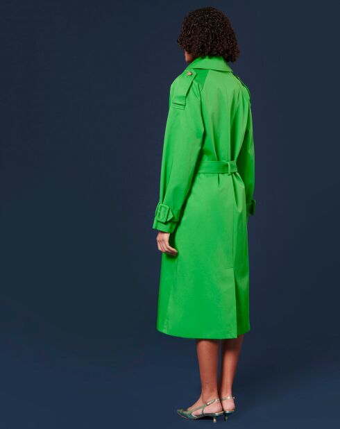 Trench-coat en Coton Biologique vert