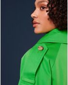 Trench-coat en Coton Biologique vert