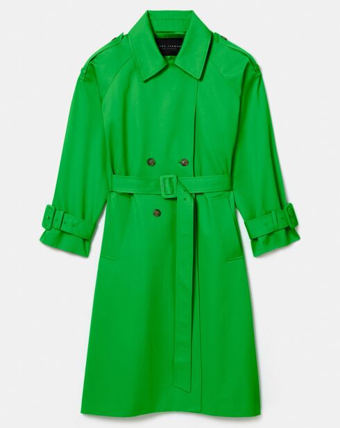 Trench-coat en Coton Biologique vert